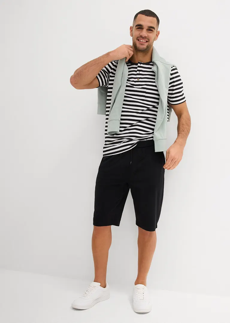 bonprix modernes Henleyshirt m günstigen Doppelpack - Herren Outlet