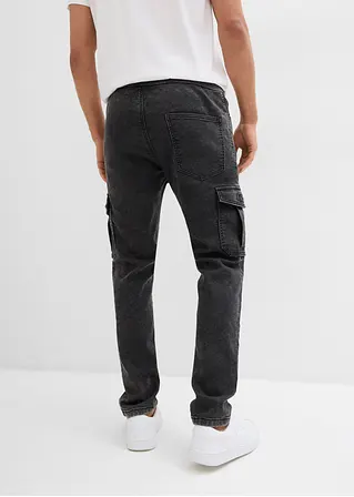 bonprix Modern geschnittene Sweat-Schlupfjeans mit Cargotaschen Kostenloser Versand