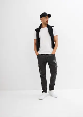 bonprix Modern geschnittene Sweat-Schlupfjeans mit Cargotaschen Kostenloser Versand