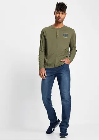 bonprix Modische Slim Fit Stretch-Jeans mit leichter Waschung - blau Limitierter Zeitrabatt