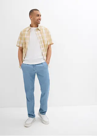 bonprix Modische Schlupfjeans aus sommerlicher Leinen-Baumwoll-Mischung Sonderangebot