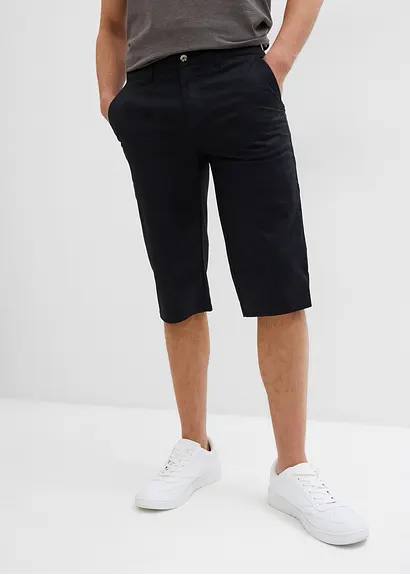 bonprix moderne Long-Bermuda in leichter Qualität - schwarz Günstig kaufen
