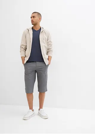 bonprix moderne Long-Bermuda in leichter Qualität - grau Versandkostenfrei