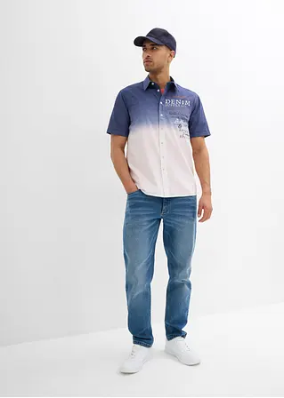 bonprix Modisches Hemd aus reiner Baumwolle - blau - Herren Valentinstagsangebot
