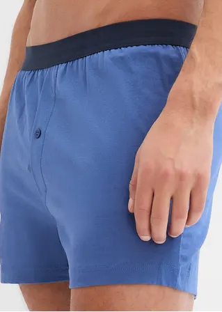 bonprix Lockere Jersey Boxershorts im 4er Pack - dunkelblau+hellindigo Neuheiten