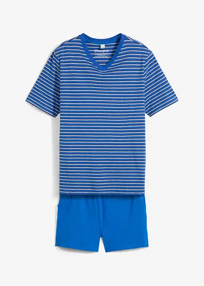 bonprix Gestreifter Shorty mit Hosentaschen - grau - Herren VIP-Rabatte