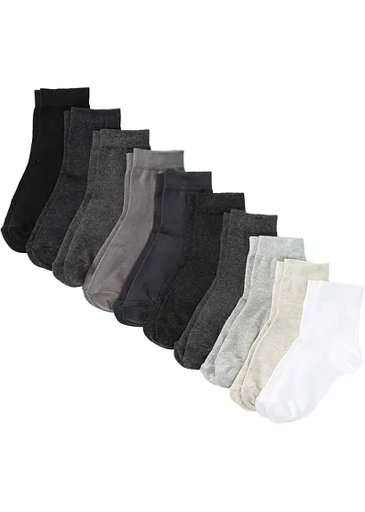 bonprix Schlichte Basic-Socken - grautöne - Damen Super Rabatt