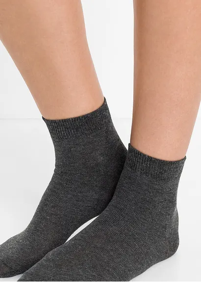 bonprix Schlichte Basic-Socken - grautöne - Damen Super Rabatt