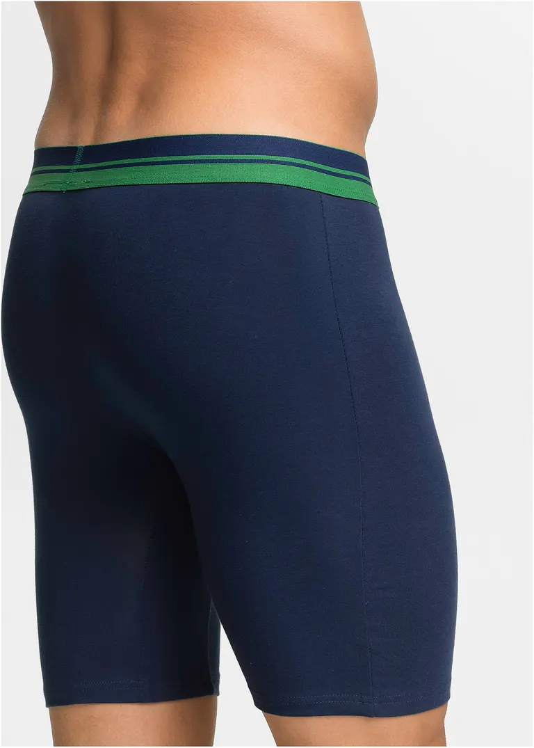 bonprix Bequeme Boxershorts in figurnaher Passform mit langem Bein und einem gestreiftem elastischen Bund Rabatte dieses Monats