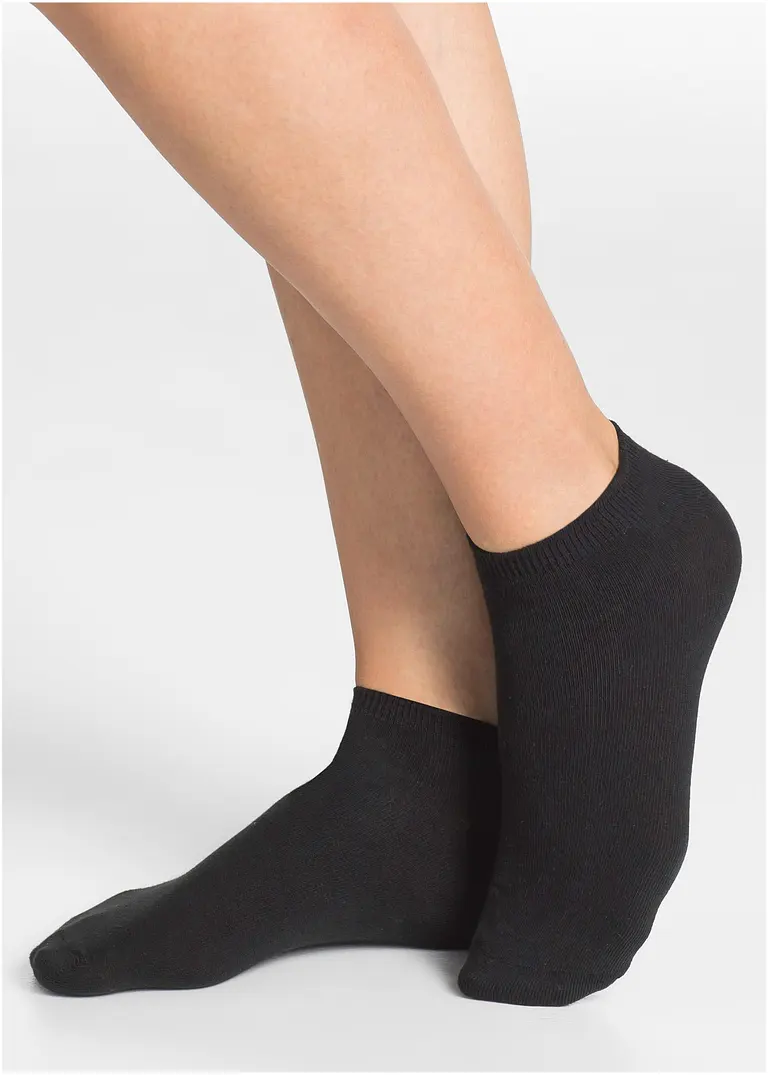 bonprix Praktische Sneakersocken im attraktiven Multipack - schwarz/weiß Outlet