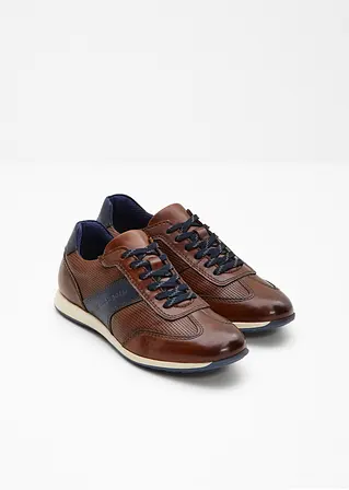 bonprix Robuster Bugatti Sneaker aus Leder - braun - Herren Sonderangebot
