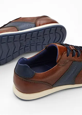 bonprix Robuster Bugatti Sneaker aus Leder - braun - Herren Sonderangebot