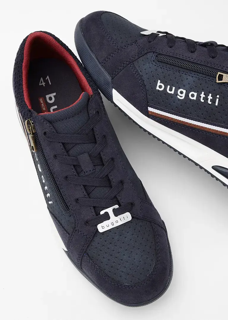 bonprix Lässiger Bugatti Sneaker mit Reißverschluss - blau Rabatt