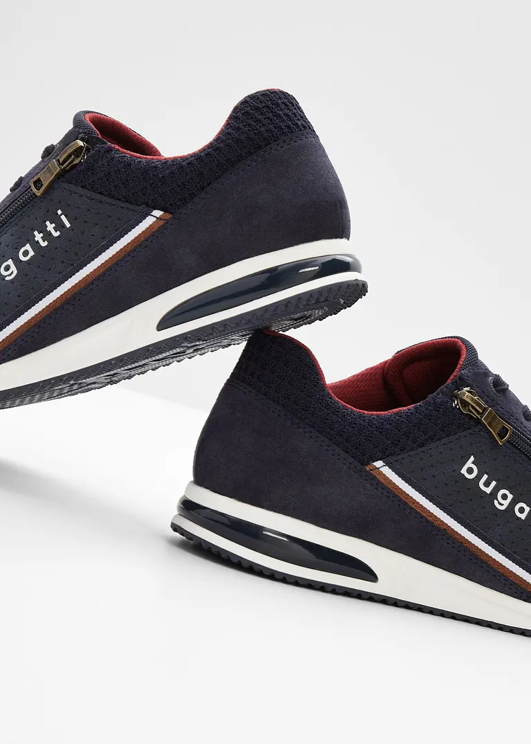 bonprix Lässiger Bugatti Sneaker mit Reißverschluss - blau Rabatt