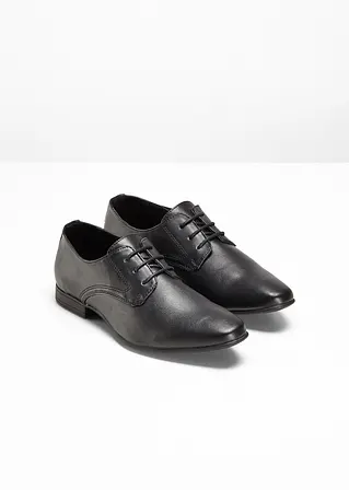 bonprix Klassischer Herren-Schnürschuh in eleganter Optik - schwarz Flash Sale