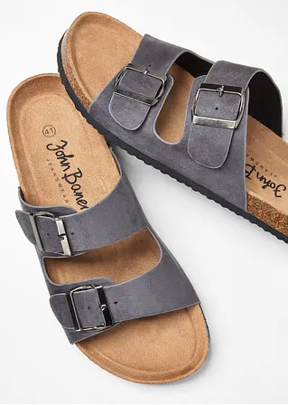 bonprix Schöne Pantolette im Casual-Look - grau - Herren Saisonschlussverkauf