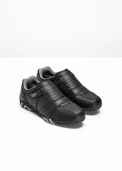 bonprix Lässiger Freizeitslipper für Ihn mit Klettverschluss - schwarz Zeitlich begrenztes Angebot