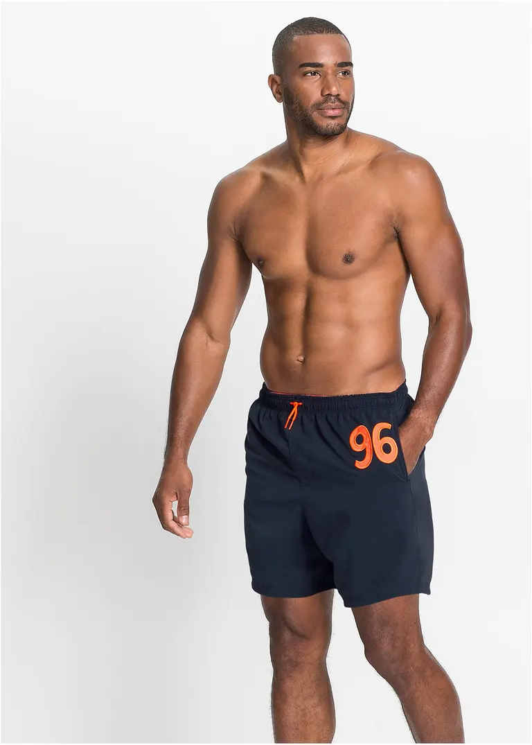 bonprix Attraktiver Herrenbadeshorts mit elastischem Bund - blau - Herren Letzte 2 Tage