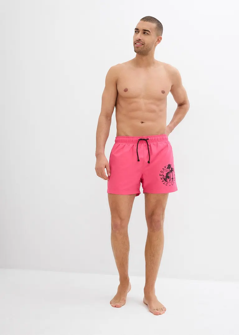 bonprix Sommerliche Badeshorts mit einer Tasche hinten. - pink Letzter Tag