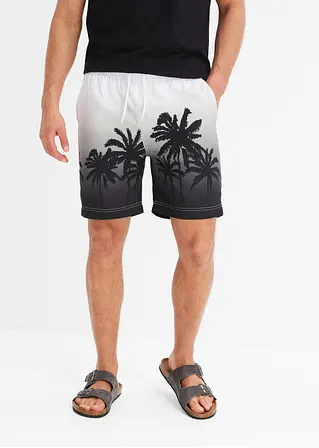 bonprix trendige Strandshorts mit sommerlichem Druckmotiv - weiß - Herren Begrenzt auf 3 Tage