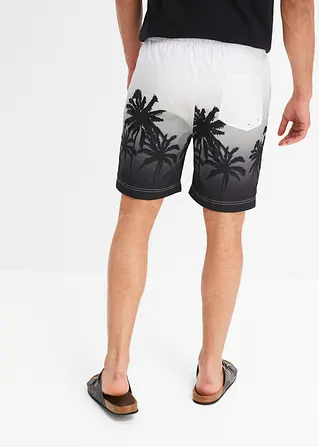 bonprix trendige Strandshorts mit sommerlichem Druckmotiv - weiß - Herren Begrenzt auf 3 Tage