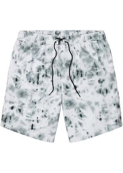 bonprix Schöne Badeshorts mit modischem Print - schwarz Im Verkauf