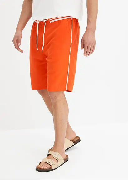 bonprix Modische Strand Bermuda mit Ripp-Bund und hergestellt aus recyceltem Polyester zollfrei