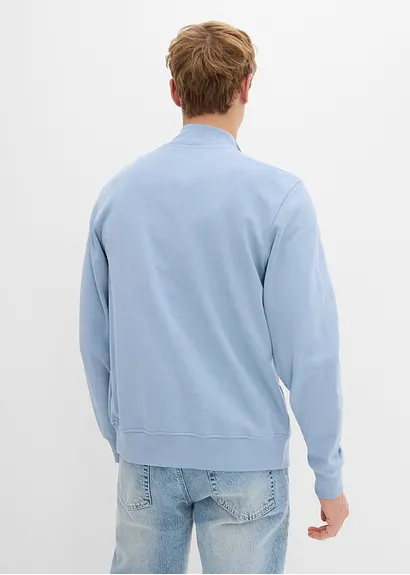 bonprix Sportive Herren Sweatjacke mit lässigen Kängurutaschen - lila Rabatt