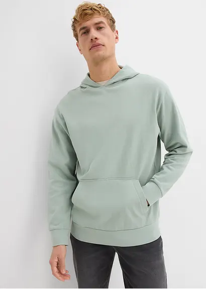 bonprix modernes Basic-Kapuzensweatshirt im angesagten Loose Fit innen weich angeraut Versandkostenfrei