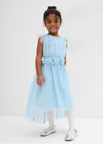 bonprix Schönes Mädchen Tüllkleid für festliche Anlässe - blau Weihnachtsangebot