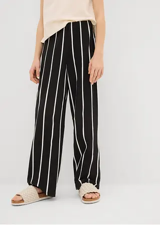 bonprix Mädchen Jersey-Hose aus reiner Bio-Baumwolle - schwarz Top Angebot