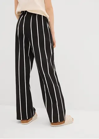 bonprix Mädchen Jersey-Hose aus reiner Bio-Baumwolle - schwarz Top Angebot