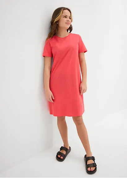bonprix Schlichtes Jerseykleid für Mädchen aus reiner Bio-Baumwolle Große Rabatte