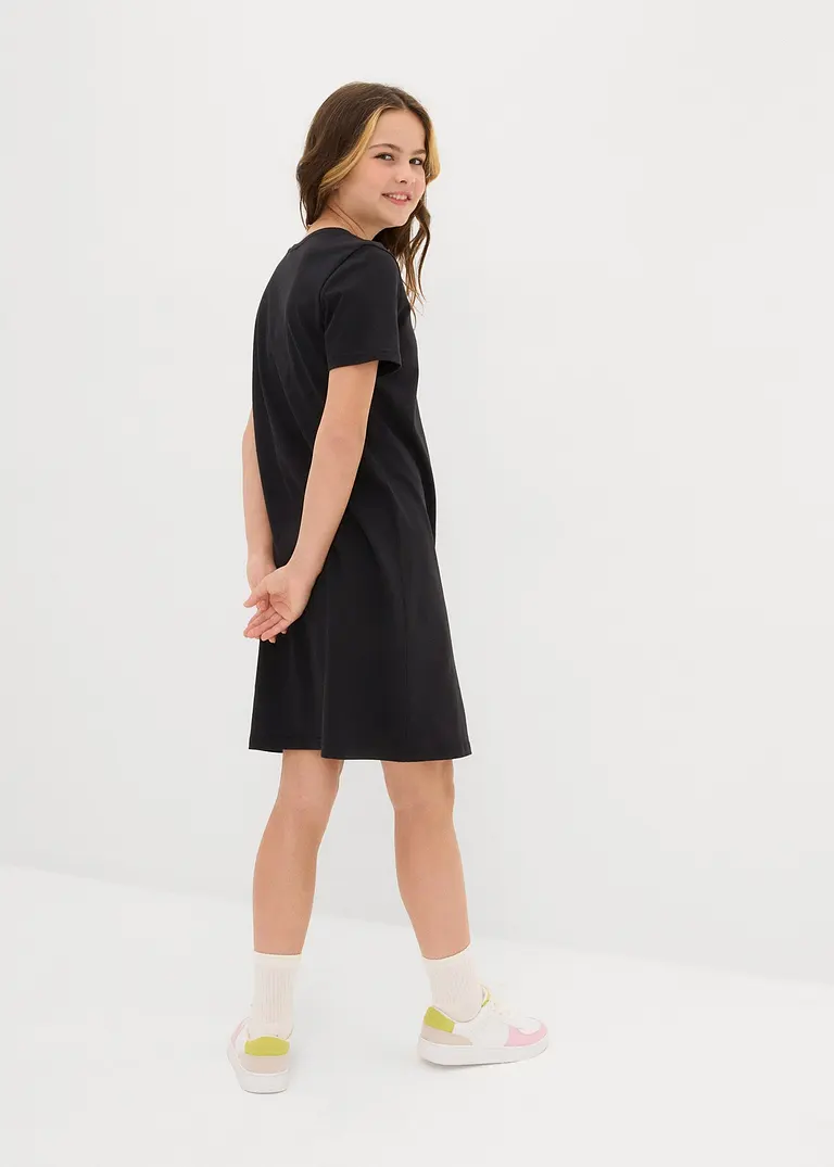 bonprix Schlichtes Jerseykleid für Mädchen aus reiner Bio-Baumwolle Neuheiten