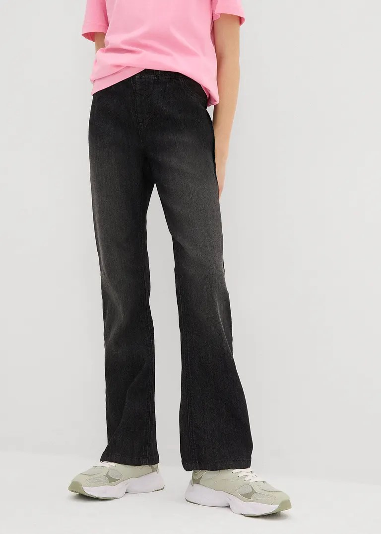 bonprix Mädchen Jeggings mit leicht ausgestelltem Bein und aufgesetzten Geäßtaschen Bestseller
