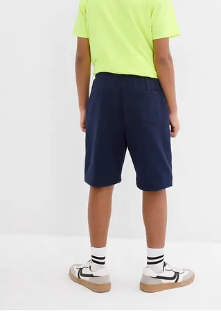 bonprix Schöne Jungen Sweat-Bermuda mit praktischen Taschen und kontrastfarbiger Kordel Begrenzte Freigabe