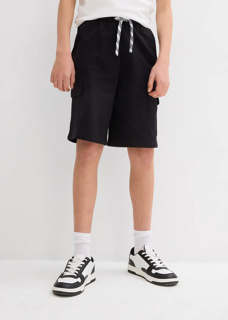 bonprix Schöne Jungen Sweat-Bermuda im Cargo-Style mit 4 Taschen - Kinder Letzte 3 Tage