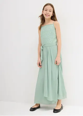 bonprix Elegantes Maxikleid für Mädchen für festliche Anlässe - grün Nur für heute