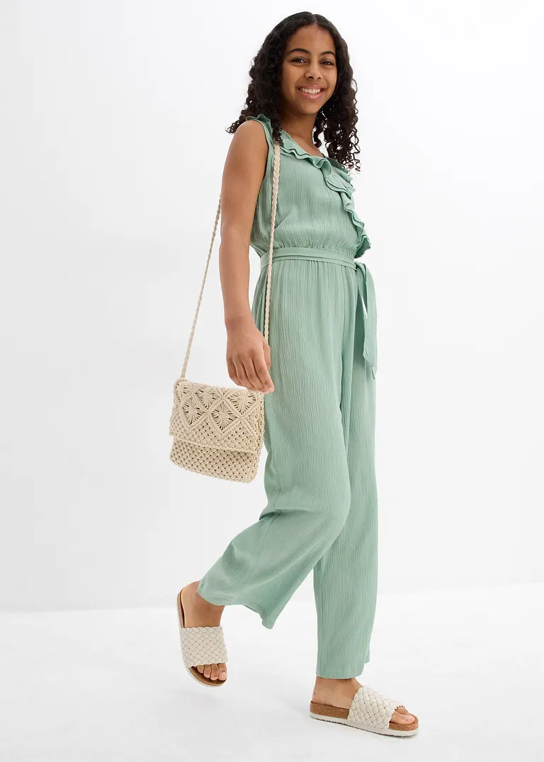 bonprix Schicker Jumpsuit für Mädchen ohne Ärmel aus fließender Viskose Sonderangebot der Fabrik