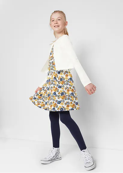bonprix Schöner Mädchen Bolero mit funkelndem Knopf - weiß Super Rabatt