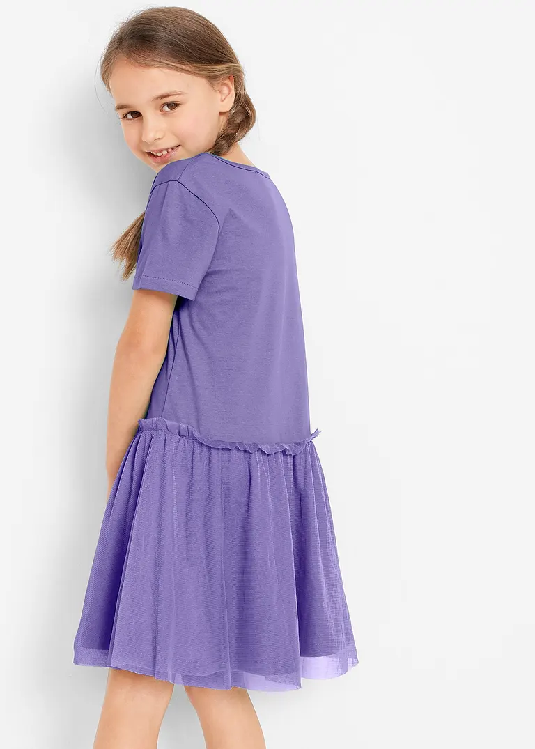 bonprix Set aus Mädchen Kleid und Puppenkleid - lila - Kinder 50% Rabatt für begrenzte Zeit