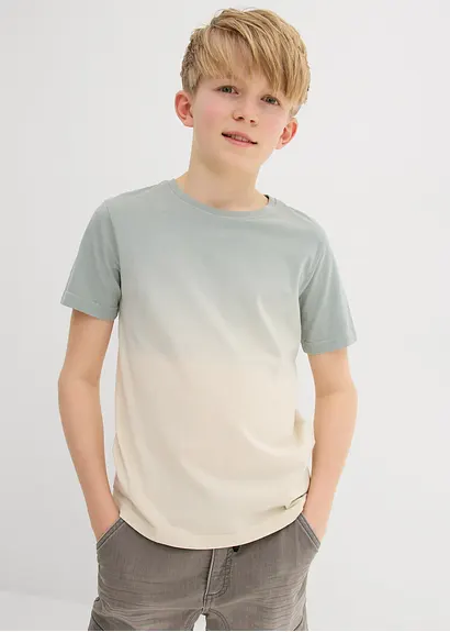 bonprix Angesagtes Jungen T-Shirt mit Farbverlauf und Rundhalsausschnitt Fabrik Onlineshop