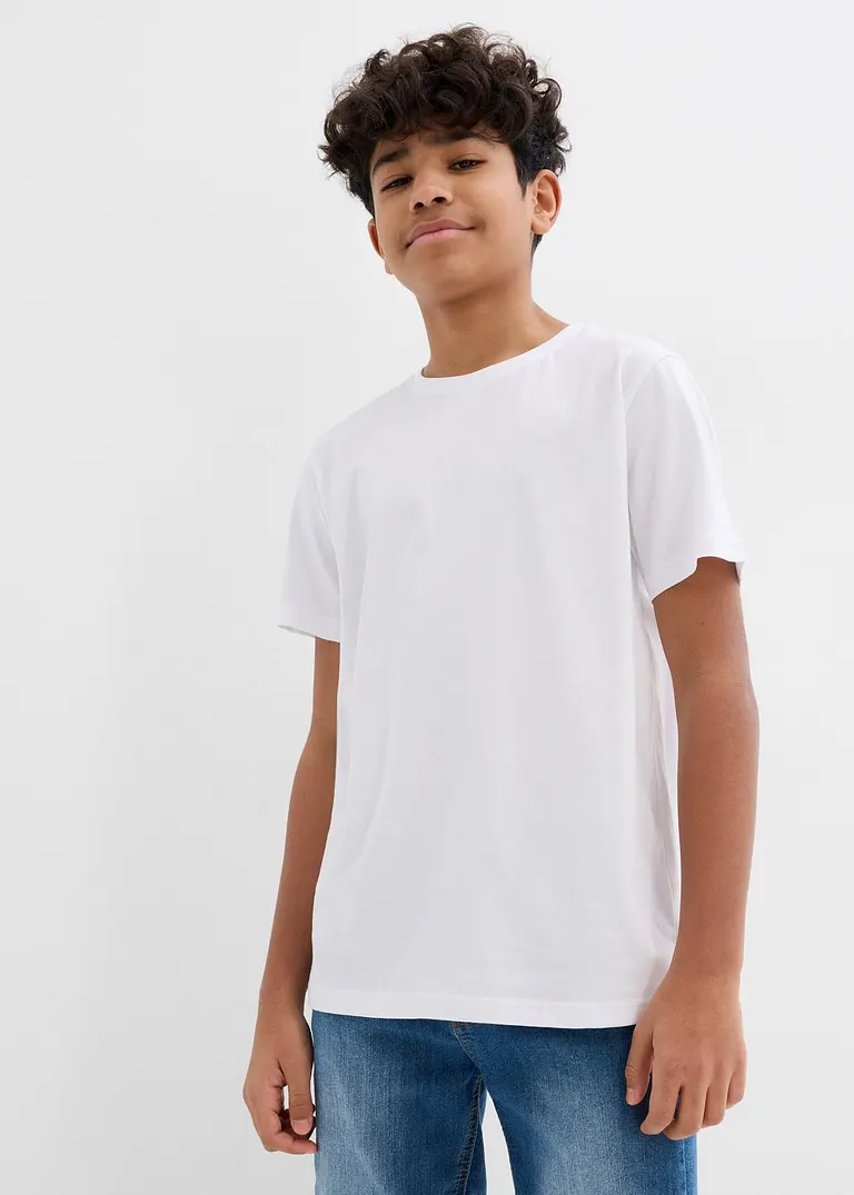 bonprix Schöne Basic Packung für Jungen mit Rundhalsausschnitt Großer Ausverkauf