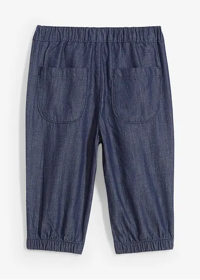 bonprix Lässige Baby-Hose im Jeanslook aus Bio-Baumwolle - blau Tiefpreis