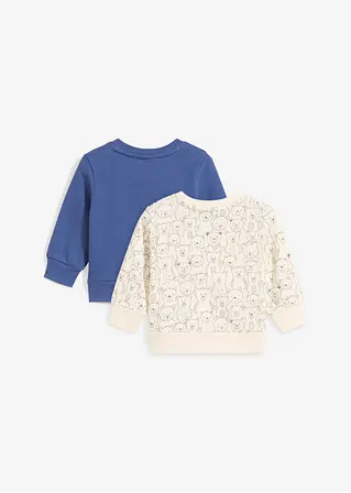 bonprix Süße Sweatshirt-Packung mit Druckknöpfen an der Schulter - Kinder Wochenangebot