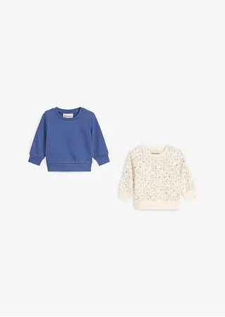 bonprix Süße Sweatshirt-Packung mit Druckknöpfen an der Schulter - Kinder Wochenangebot