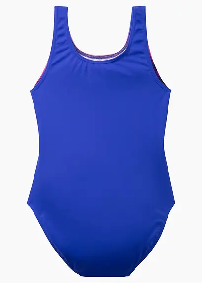 bonprix Schöner Badeanzug mit Meeres-Print - lila - Kinder Kostenloser Versand international