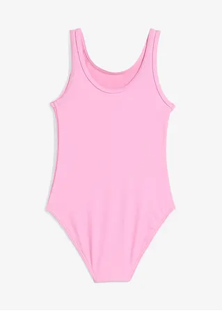 bonprix Klassischer Badeanzug mit süßem Druck. - rosa - Kinder Fabrikladen
