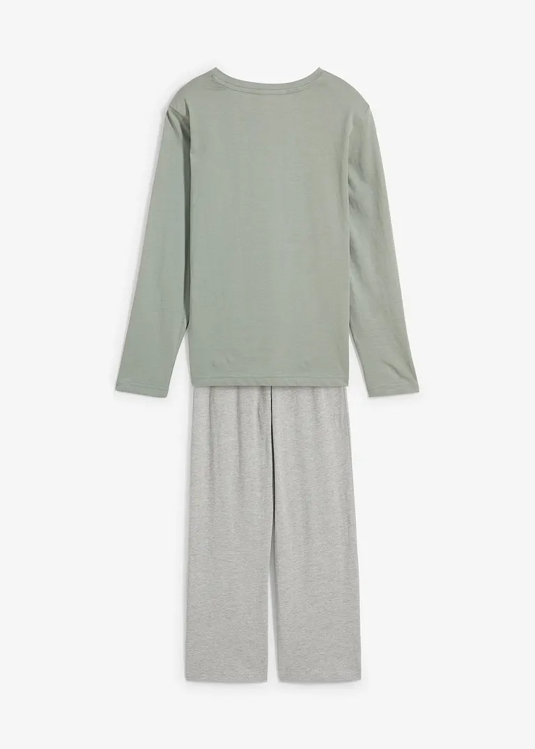 bonprix Lässiger Jungen Pyjama mit Bio-Baumwolle - Kinder Black Friday