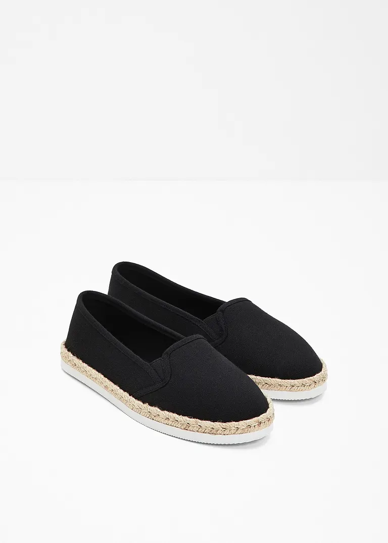 bonprix Sommerliche Espadrille mit leichter Laufsohle - schwarz Begrenzte Freigabe